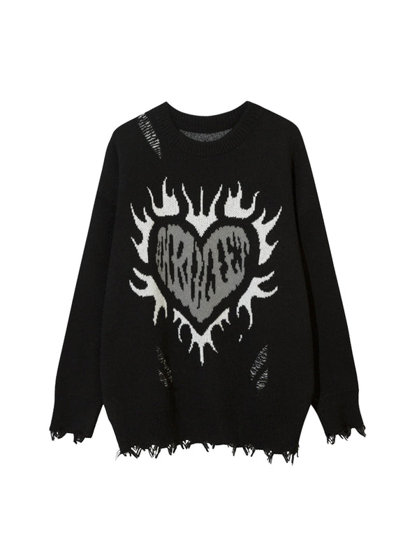 Flame Heart Sweater