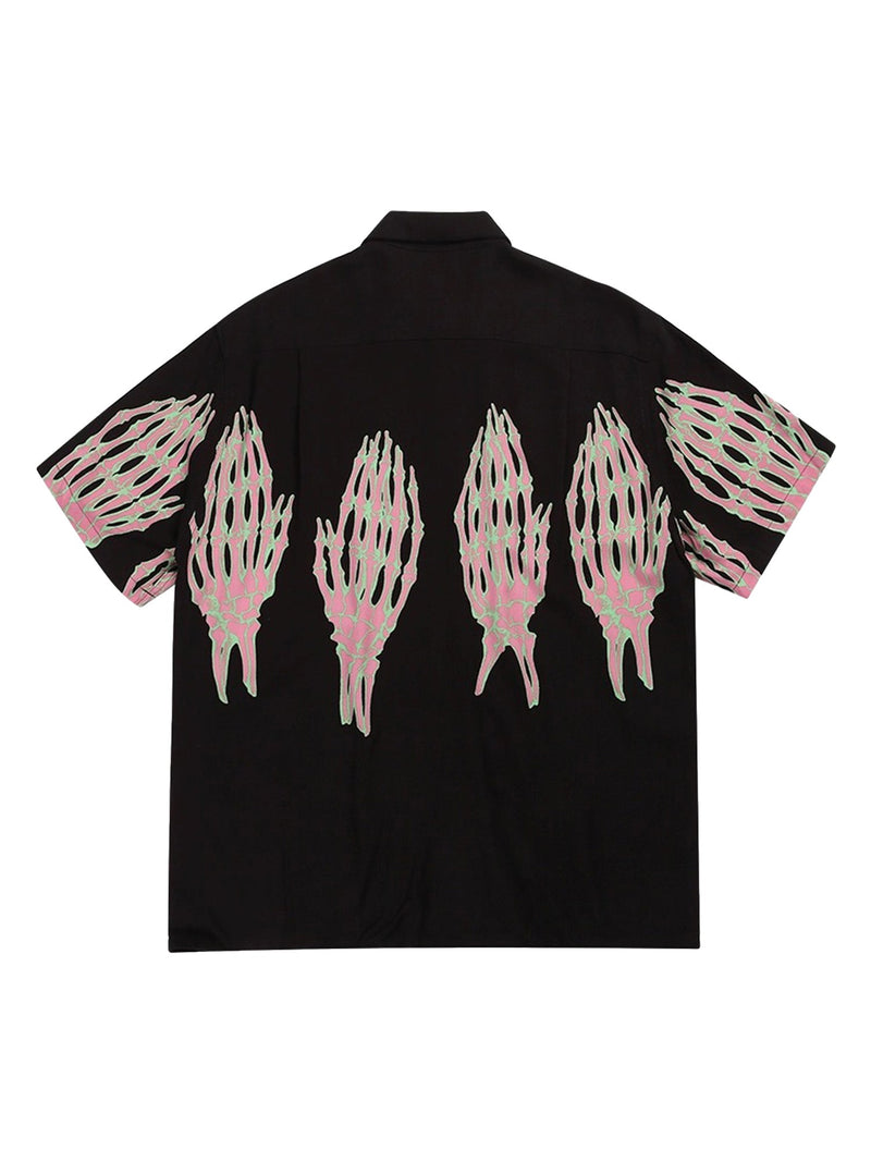 Ghost Hand Ghost Claw Casual Print Shirt