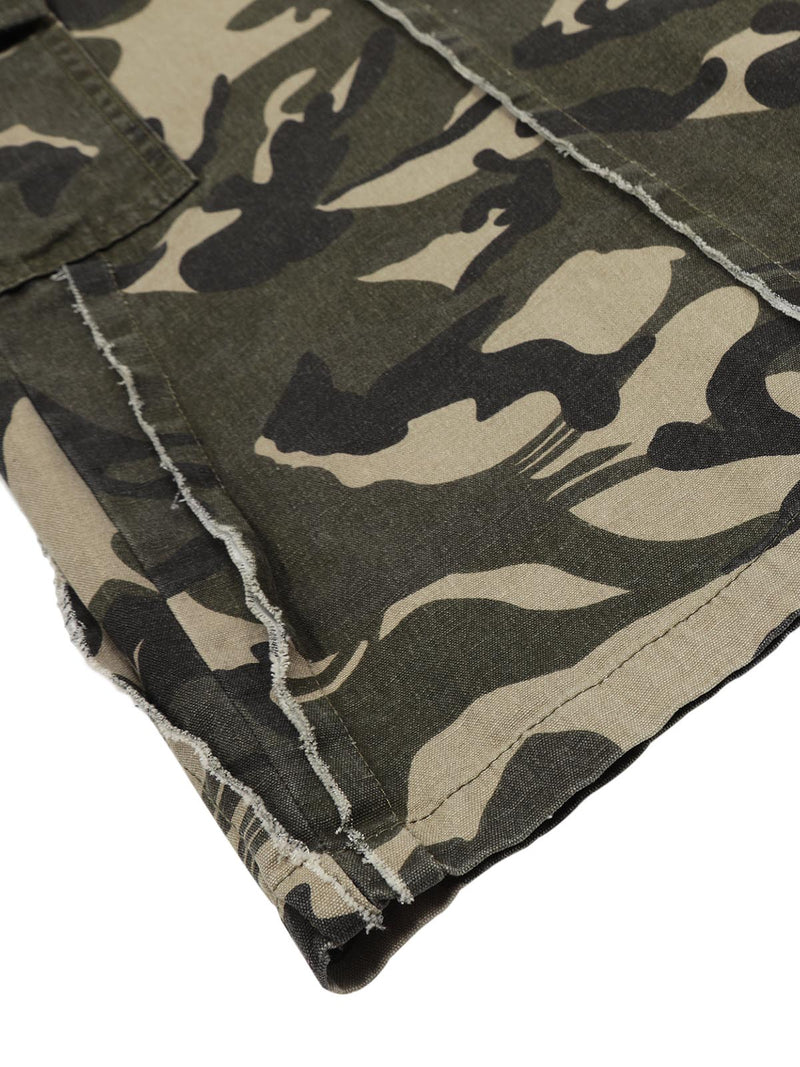 Camouflage Multi Pocket Patched Cargo Pants