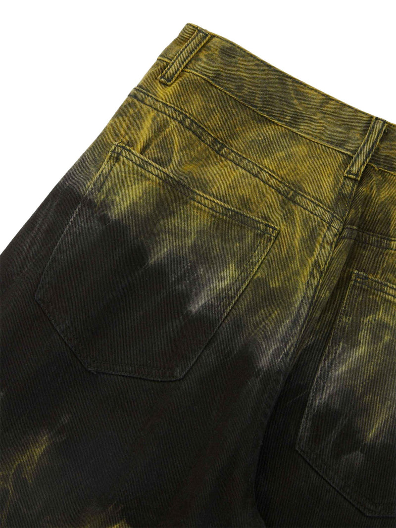 Graffiti Fun Tie-Dye Straight Jeans