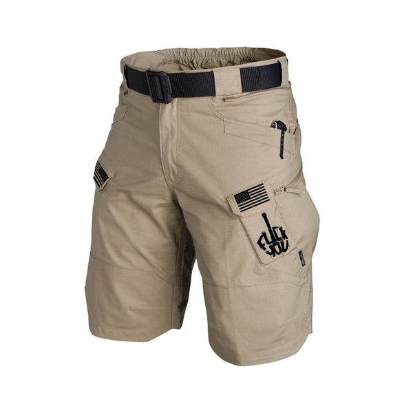 FXXK TACTICAL MULTI POCKETS 11'' INSEAM PERFORMANCE CARGO SHORTS WITHOUT BUCKLE BELT