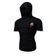 PATRIOT SOLID COLOR HOODED FACE MASK T-SHIRT FOR MEN'S