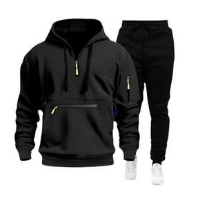 CASUAL SPORTS MEHRERE REISSVERSCHLUSSARMTASCHE HERREN SWEATSHIRT HOODIE OUTFIT
