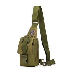 BOLSO DE HOMBRO INDIVIDUAL DE CICLISMO CON BANDERA DE EE. UU.