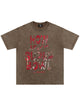 Original Distressed Letters Super Bowl Football Game T-shirt