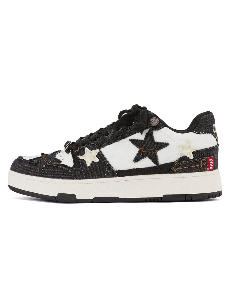 Thesupermade White Vintage Star Skateboard Sneakers 