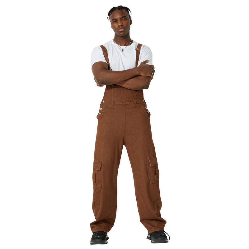 Duck Double Front Bib Cargo Overalls - Men's