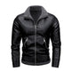 Herren All-in-One-Jacke aus Pelz und verdicktem Samtleder 