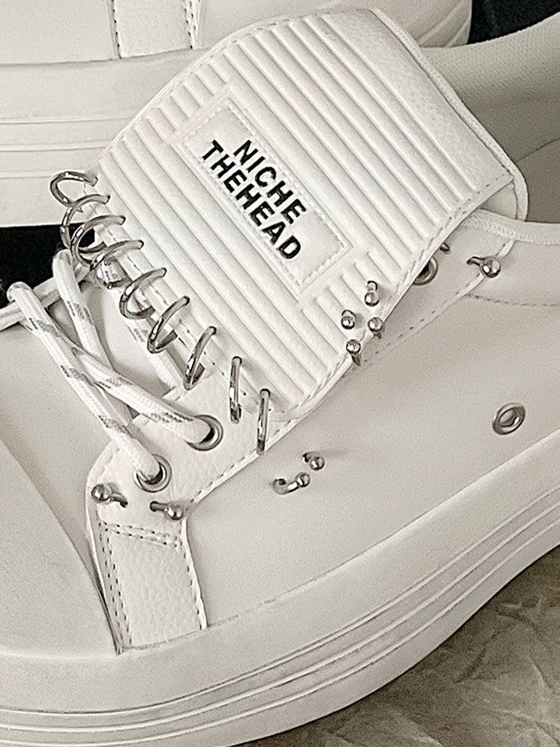 Punk Metal Ring Platform Sneakers