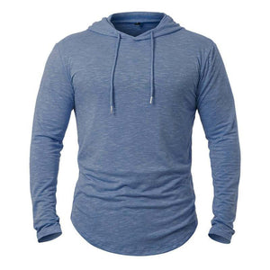 Sudadera con capucha de mezcla de algodón para hombre para actividades al aire libre