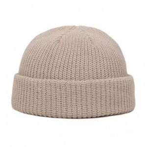 Gorro de lana cálido de punto para exteriores para hombre, para otoño e invierno. 