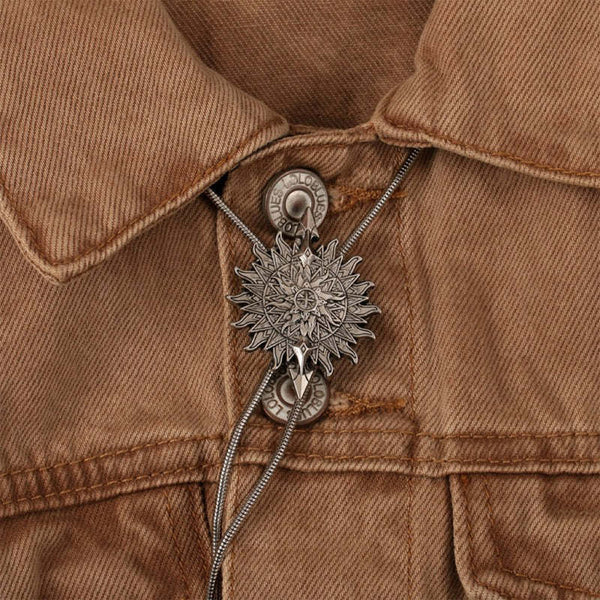 Verstellbare Bolo-Tie-Halskette aus Metall für Herren