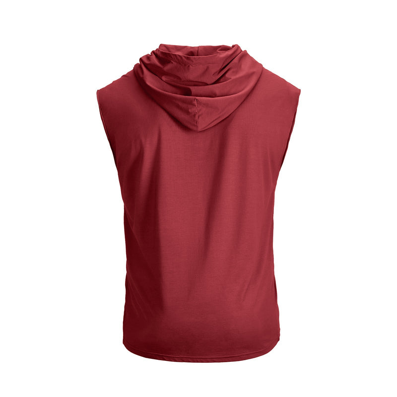 NOBODY PRINT QUICK DRY HOODED TANK