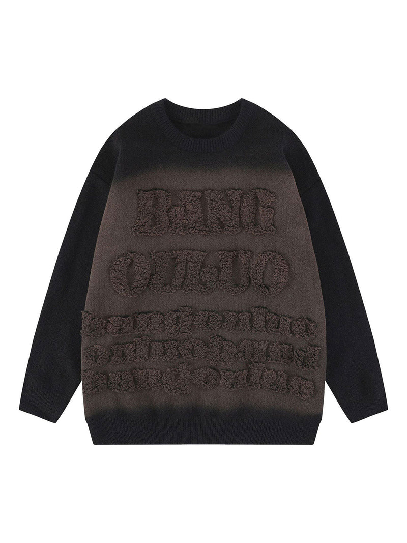 Retro Gradient Crewneck Sweater