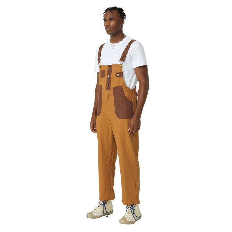 Classic Retro Straight Leg Overalls - Men's