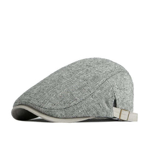 Boina retro informal con cuadros escoceses para hombre