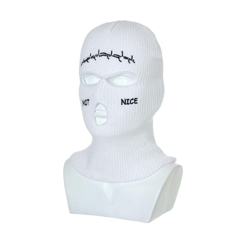 Retro Hip-hop Fun Knitted Balaclava