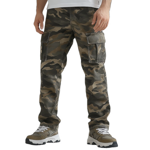 Camouflage-Cargohose für Herren im Outdoor-Stil 