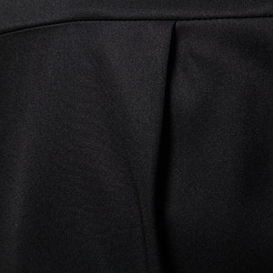 Camisa informal de manga larga con solapa inclinada y corte entallado asimétrico para hombre