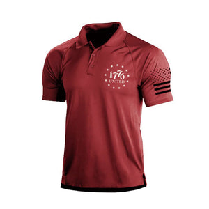 1776 RAGLAN GRAPHIC POLO SHIRT