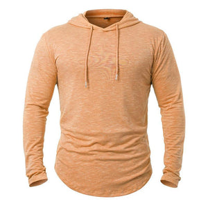Sudadera con capucha de mezcla de algodón para hombre para actividades al aire libre