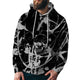 Men's Poker Print Loose Hoodie