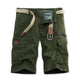 Pantalones cortos cargo rectos y holgados para exteriores para hombre