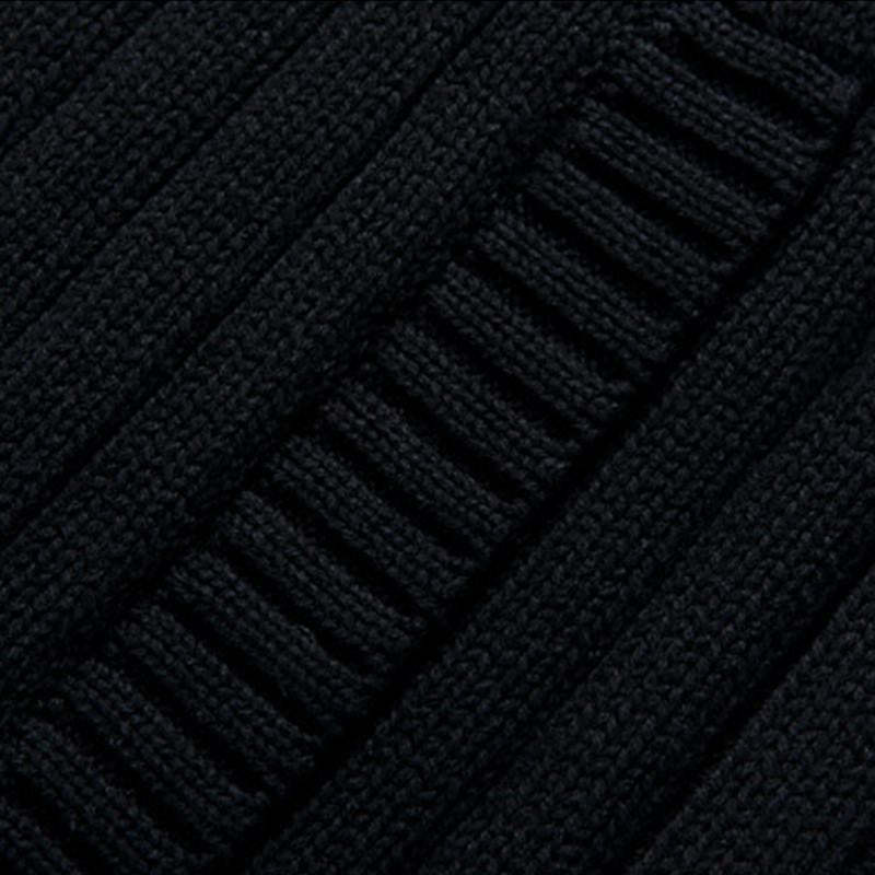 Men's Casual Stand Collar Zipper Slim Fit Knit Cardigan