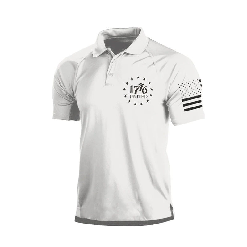 1776 RAGLAN GRAPHIC POLO SHIRT