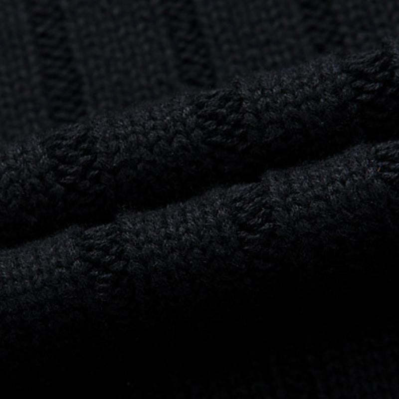 Men's Casual Stand Collar Zipper Slim Fit Knit Cardigan