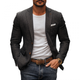 Men's Casual Linen Notch Lapel Single-breasted Slim-fit Blazer