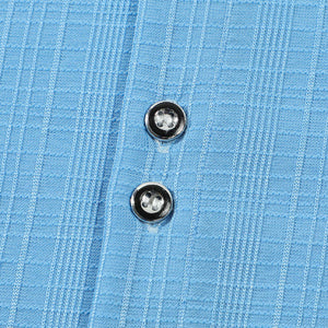 Men's Solid Color Textured Short Sleeve Shirt