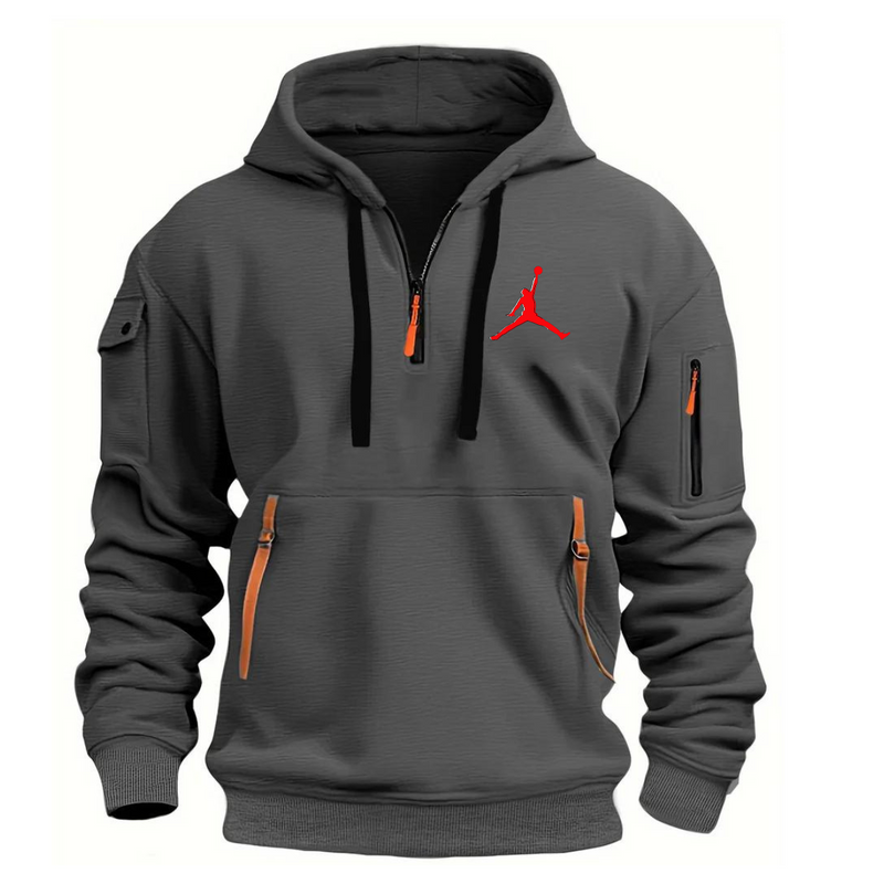 JD ARM POCKET ZIPPER HOODIE