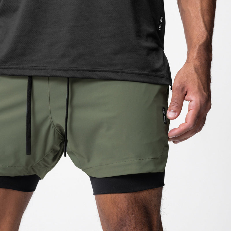 ESSENTIAL COLORFUL POCKET 2 IN 1 5'' INSEAM RUNNING SHORTS