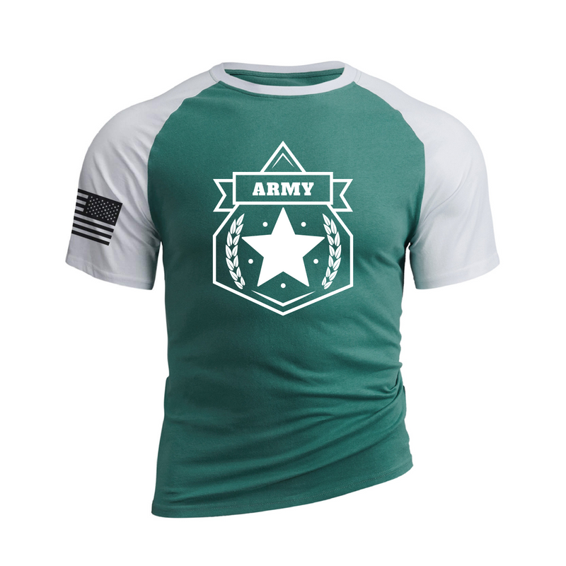 STAR ARMY  COTTON GRAPHIC TEE