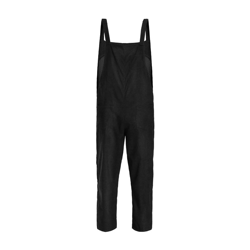 Corduroy Bib Cargo Overalls- Men's