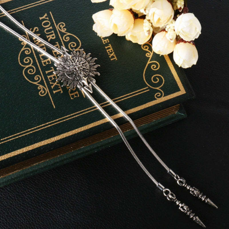 Verstellbare Bolo-Tie-Halskette aus Metall für Herren