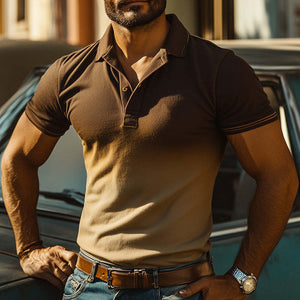 Polo de manga corta para hombre, elegante y cómodo.