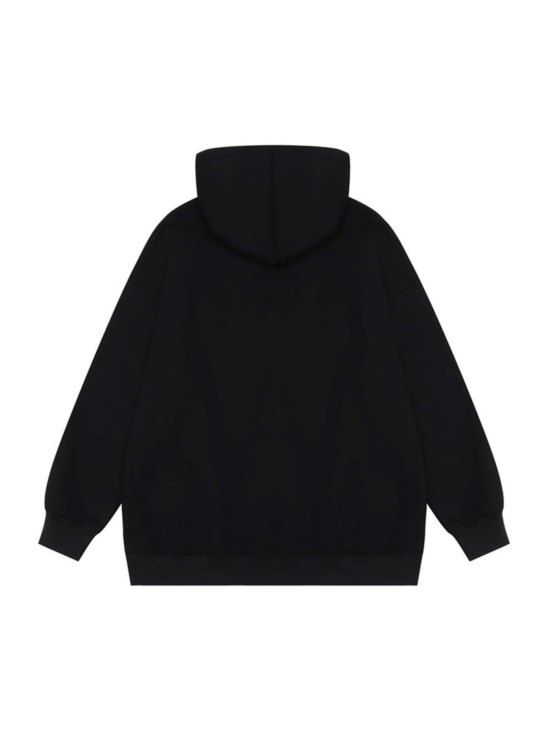 Blur Graphic Chain Hooded Sweatshirt