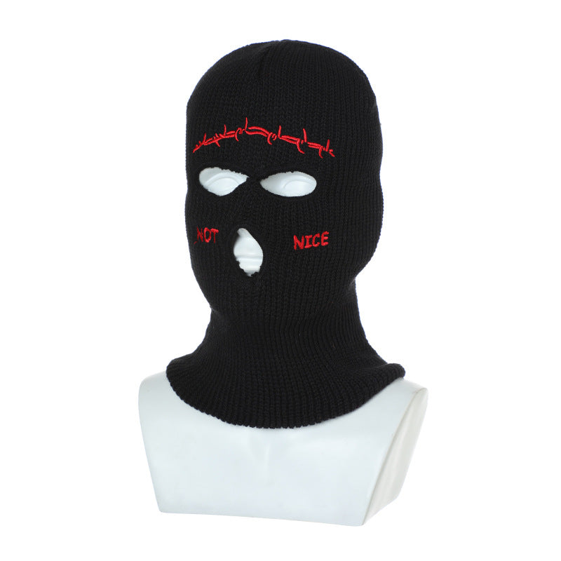 Retro Hip-hop Fun Knitted Balaclava