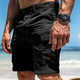 Men's Solid Color Multi-Pocket Cargo Shorts