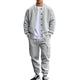 Men's Stand Collar Baseball Jacket Trousers Sports Casual Set