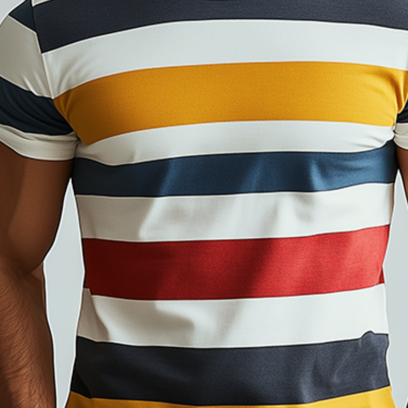 Men's Classic Casual Round Neck Slim Fit Cotton Short Sleeve T-Shirt