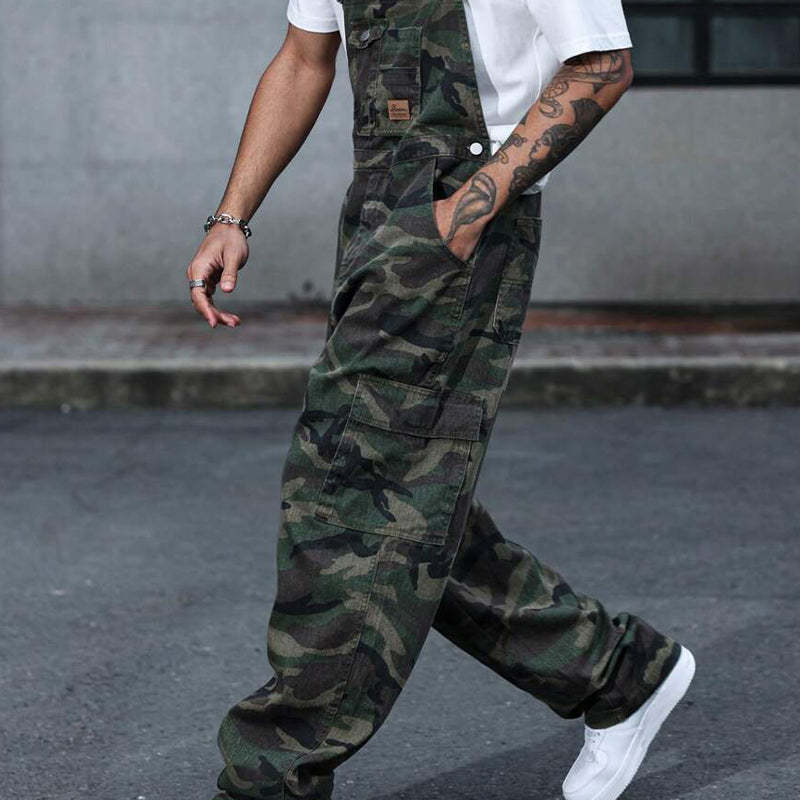 Men's Outdoor Camouflage Print Multi-Pocket Jumpsuit MTA2896C6X