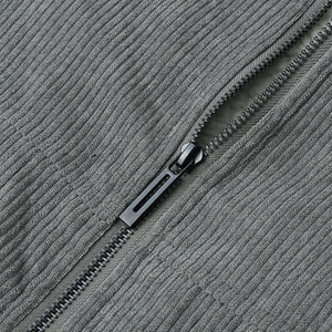 Men's Casual Lapel Corduroy Thickened Lambswool Multi-Pocket Zipper Jacket