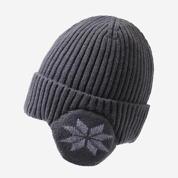 Men's Outdoor Cycling Warm Ear Protection Windproof Knitted Hat