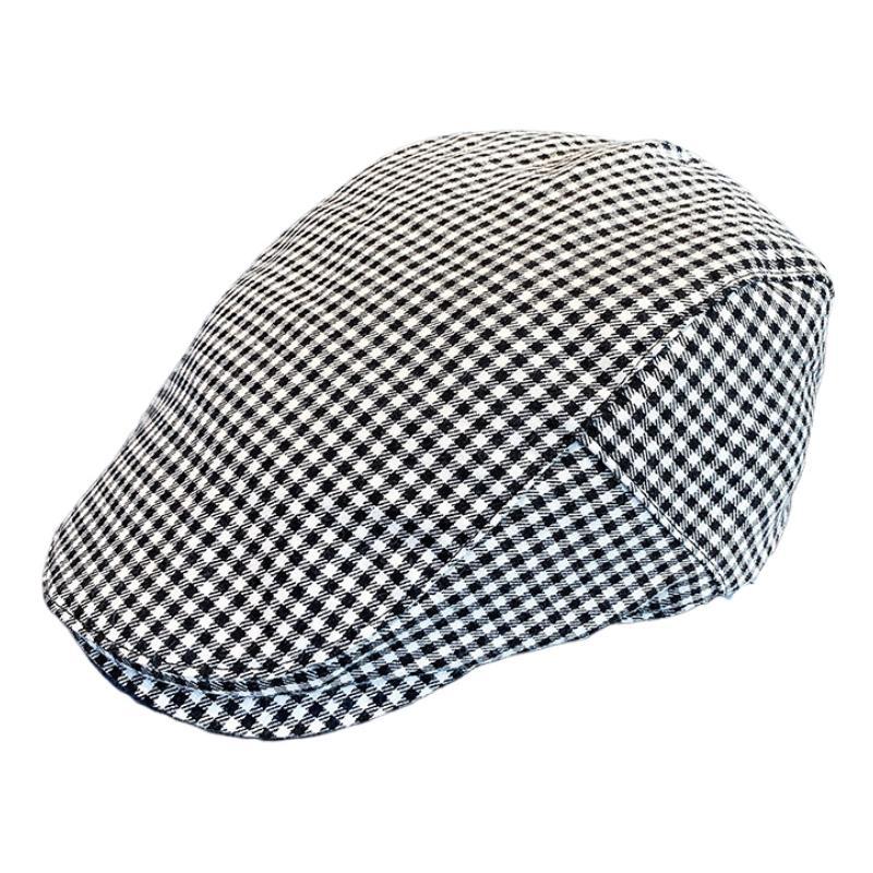 Boina vintage británica de pata de gallo para hombre