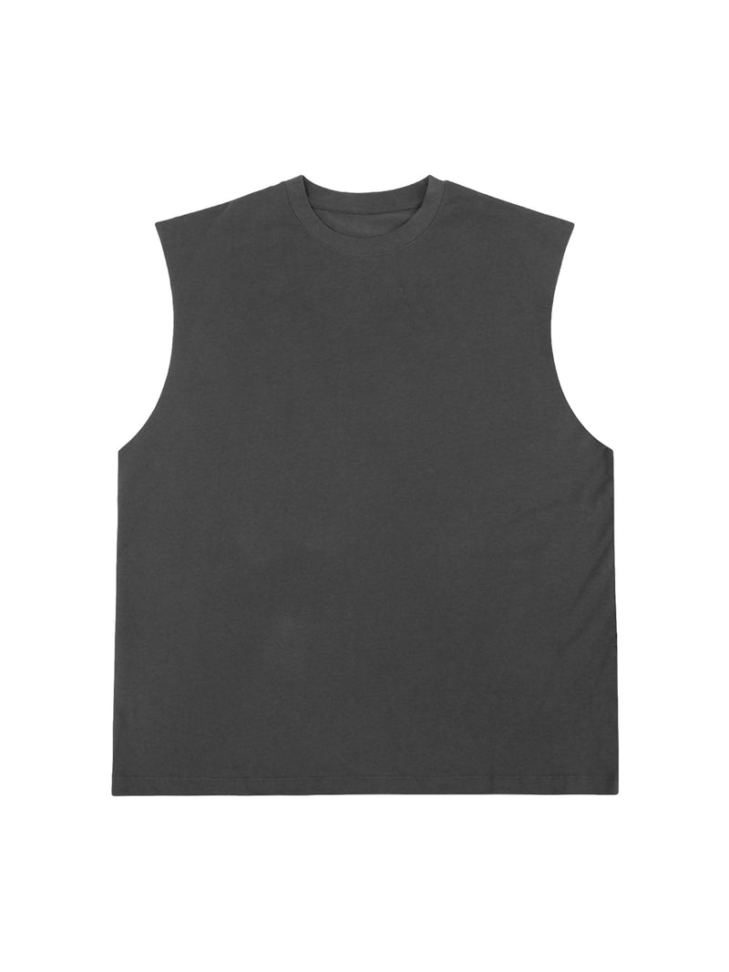 Schwere ärmellose Unisex-Weste aus Baumwolle im Vintage-Stil 