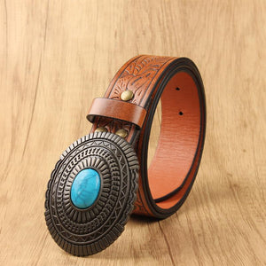 Cinturón clásico vintage estilo vaquero occidental para hombre