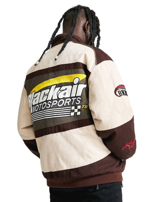 Chaqueta de carreras acolchada de estilo retro 